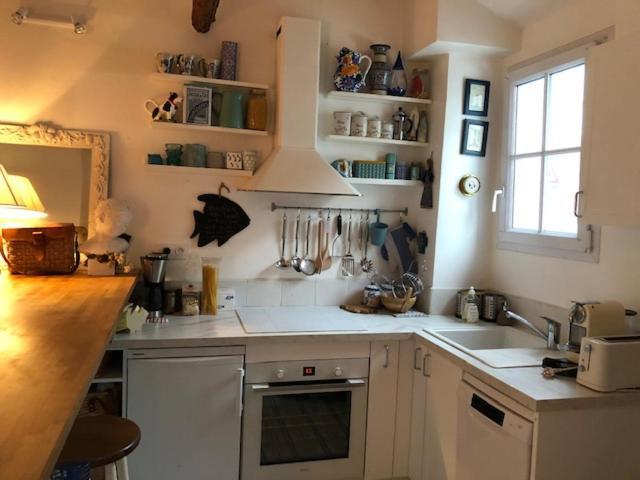 La Maison Bleue, Authentique Et Charmante Maison De Pecheur 滨海图维列 外观 照片